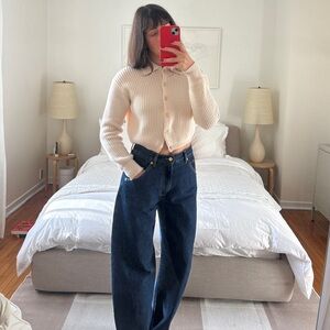 Wilfred Cream Button-Up Cardigan